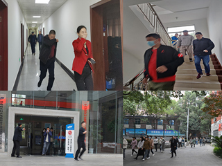 我院开展消防应急演练