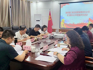 国汇公司党支部召开2022年度组织生活会
